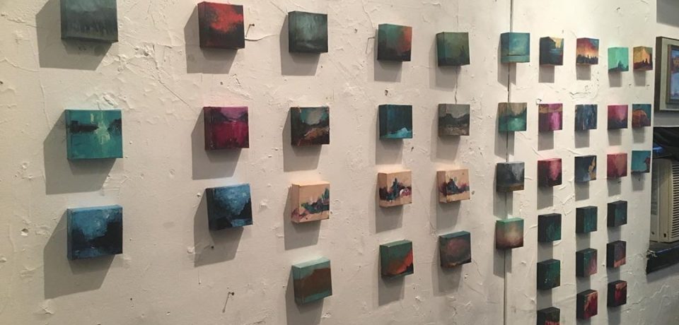 The first 43 of #the100dayproject2019 as seen at Erabellum in The Arcade at The First Saturday Art Crawl in downtown Nashville, July 2019