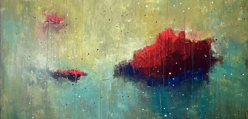 Lacrimae Rerum, 2025 Acrylic On Canvas 24 x 36 x 1.5 in $3,300